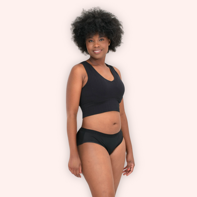 The Blushproof® Period Briefs offer full booty coverage. Say goodbye to mishaps and hello to eco-friendly, reusable, leakproof period underwear!